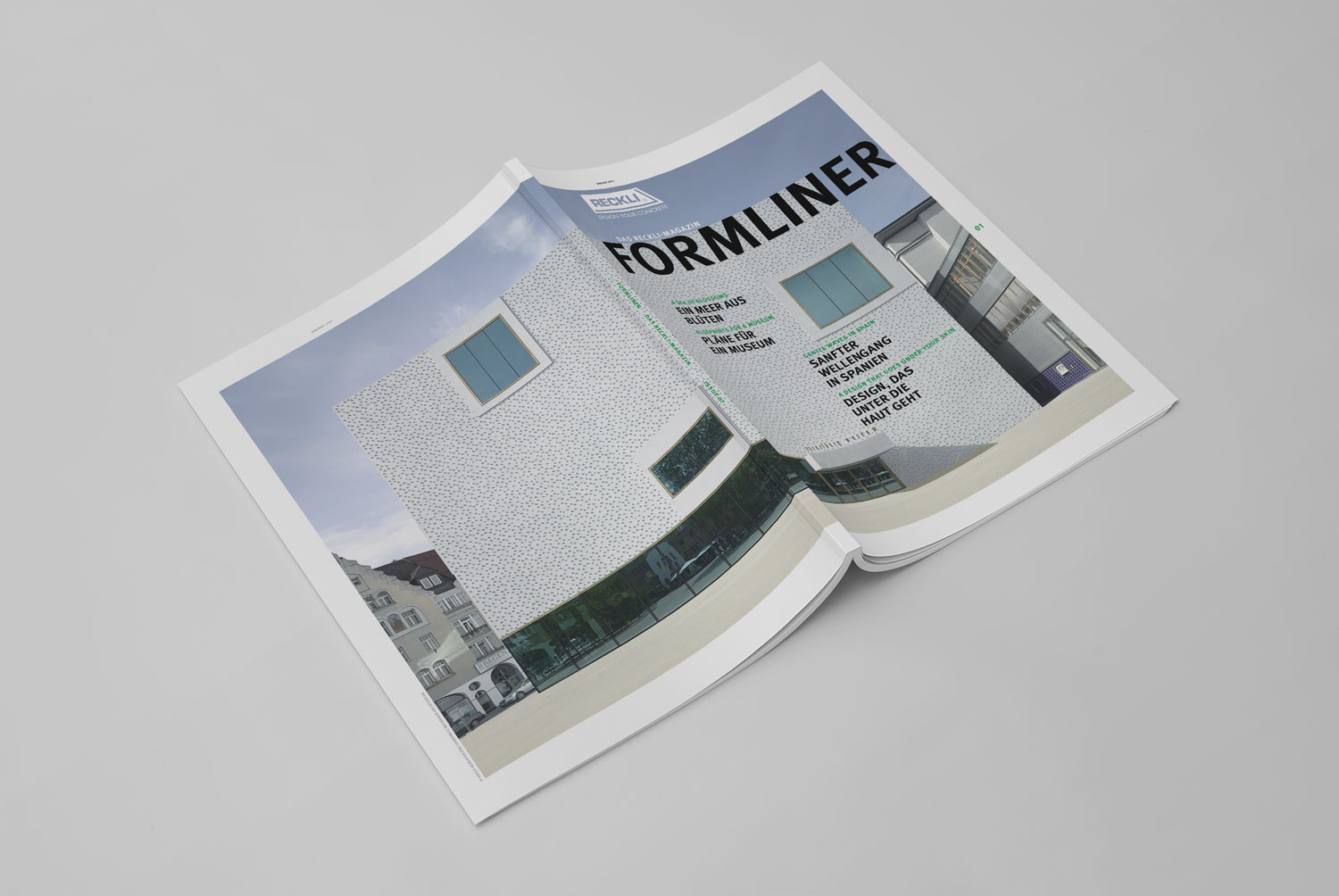 Design RECKLI Formliner Magazin für Architekten 2