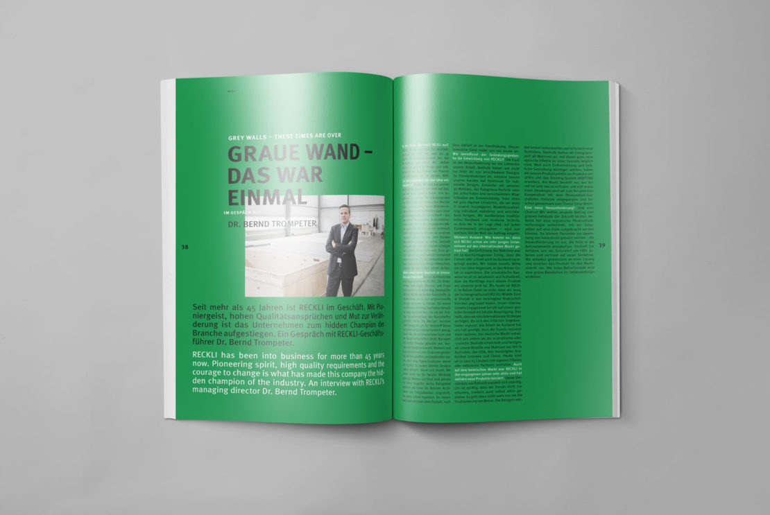 Design RECKLI Formliner Magazin für Architekten 6